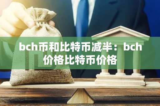 bch币和比特币减半：bch价格比特币价格-第1张图片-智财锋资讯网