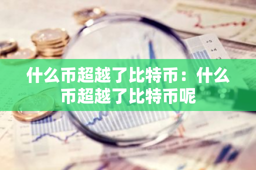 什么币超越了比特币：什么币超越了比特币呢-第1张图片-智财锋资讯网