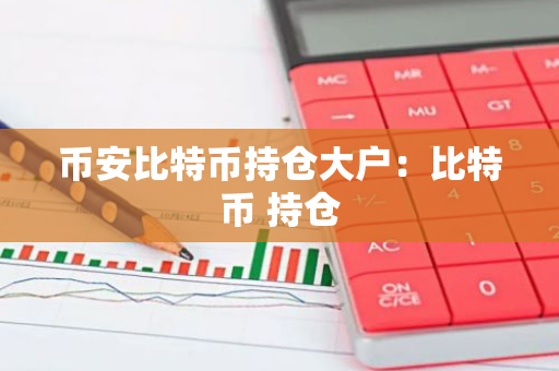 币安比特币持仓大户：比特币 持仓-第1张图片-智财锋资讯网