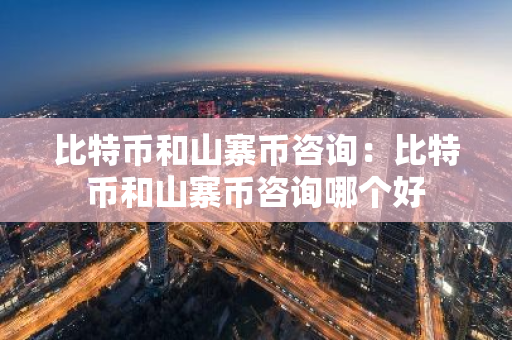 比特币和山寨币咨询：比特币和山寨币咨询哪个好