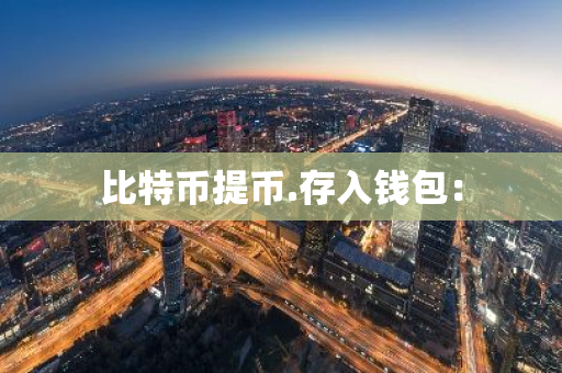 比特币提币.存入钱包：